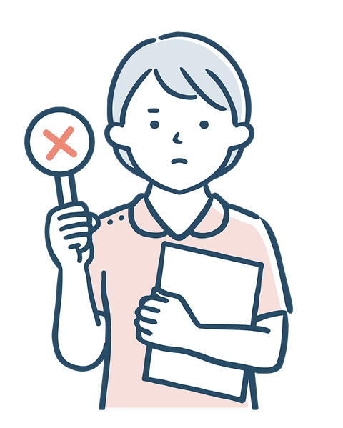 復職できず困る看護師のイラスト