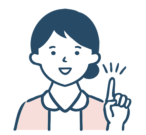 案内する女性のイラスト