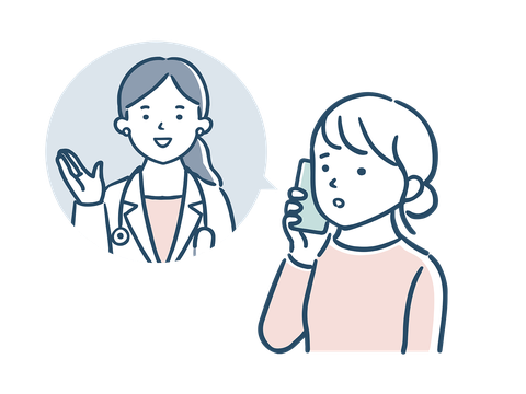 電話相談のイラスト